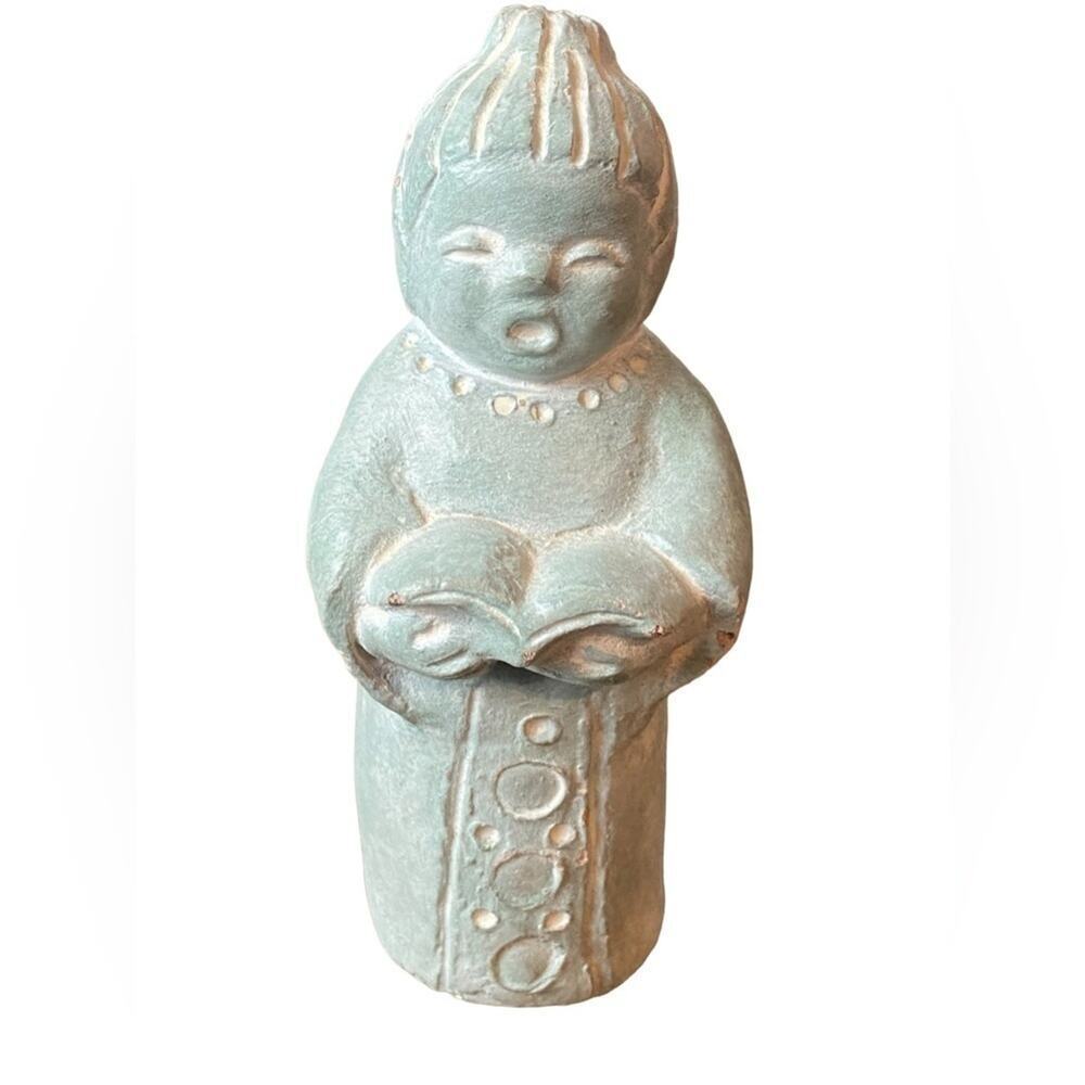 Isabel Bloom 1987 Cement Statue Signed Singing Angel